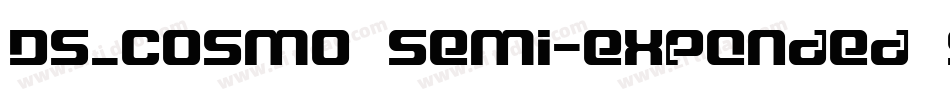 DS_Cosmo Semi-expanded SemiBold字体转换